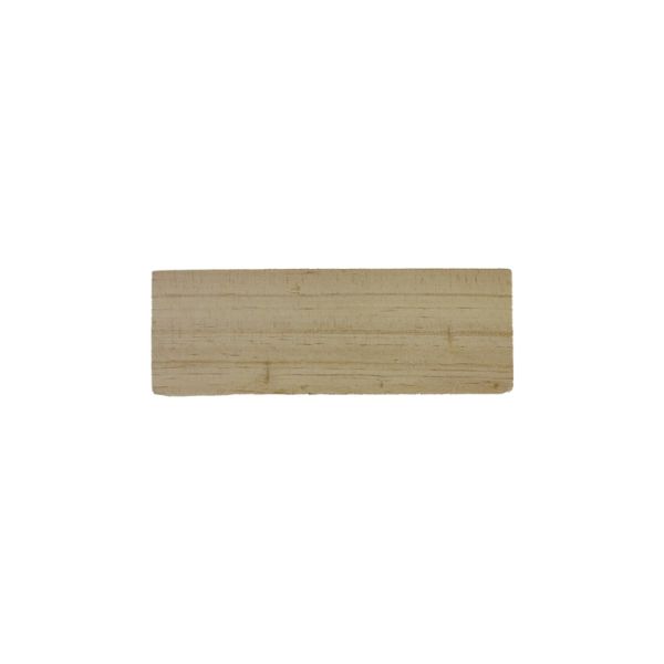 MATERIALS FOR CRAFT AND DECORATION - WOODEN BASES - RECTANGULAR 01 - 14х4.8х2cm NATURAL - 1pc.
