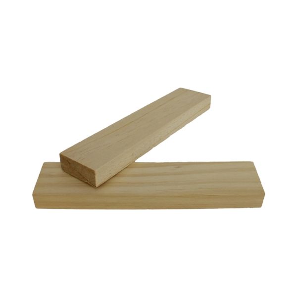 MATERIALS FOR CRAFT AND DECORATION - WOODEN BASES - RECTANGULAR 01 - 22х4.8х2cm NATURAL - 1pc.