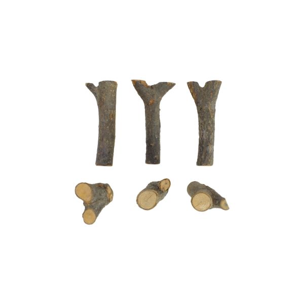 MATERIALS FOR CRAFT AND DECORATION - WOODEN BASES - BLOCK 01 - 10cm - 2-3cm NATURAL - SECOND-RATE - PACKAGE 6pcs.