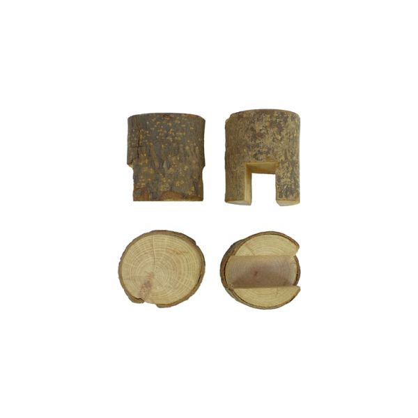 MATERIALS FOR CRAFT AND DECORATION - WOODEN BASES - BLOCK 06 STAND - 7cm - 6-7cm NATURAL - SECOND-RATE - 1pc.