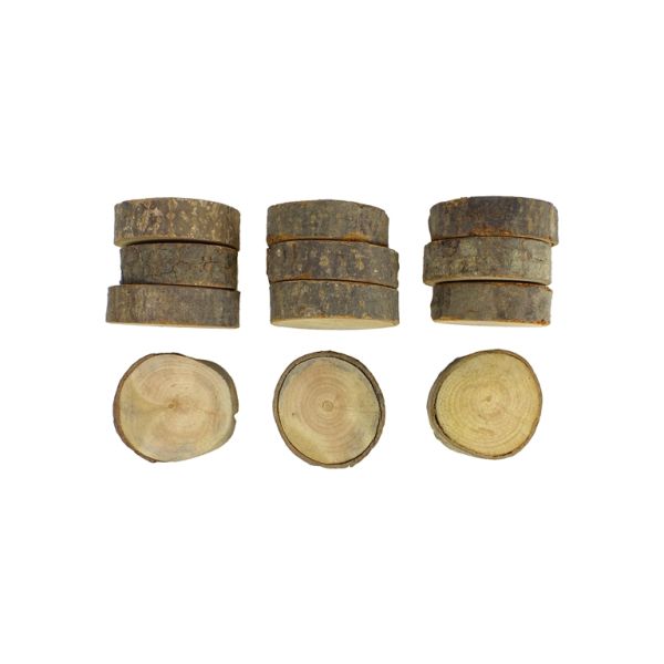 MATERIALS FOR CRAFT AND DECORATION - WOODEN BASES - WASHER 01 - 2cm - 6-7cm NATURAL - SECOND-RATE - 2pcs.