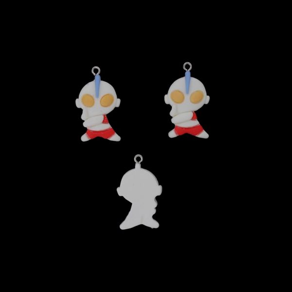 ПЛАСТМАСОВИ МЪНИСТА - РЕЗИН 3D - ВИСУЛКА - УЛТРАМЕН 08 - 20х30х6мм БЯЛО-ЧЕРВЕНО СВ.-ЖЪЛТО - ПАКЕТ 20 бр. Отвор-1.8мм