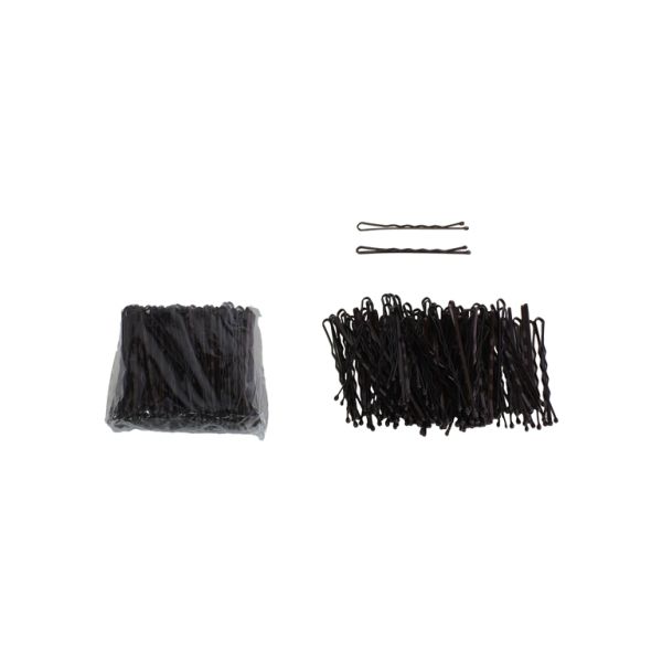 METAL ELEMENTS - BOBBY PIN - 50mm BROWN (DARK) - 150pcs.