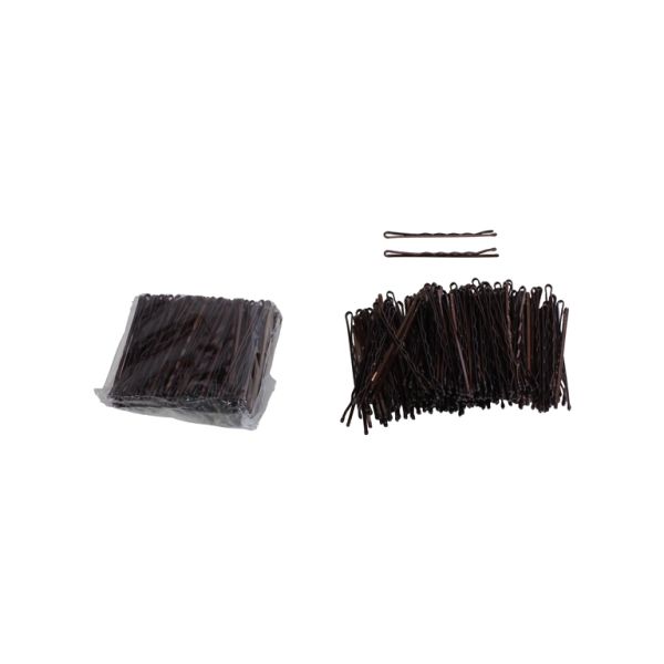 METAL ELEMENTS - BOBBY PIN - 52mm BROWN (LIGHT) - 150pcs.