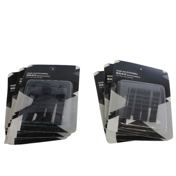 METAL ELEMENTS - BOBBY PIN - 55mm BLACK - PACKAGE (12x20pcs.)