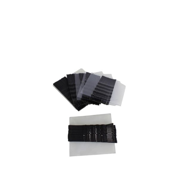 METAL ELEMENTS - BOBBY PIN - 65mm BLACK - PACKAGE (24x15pcs.)