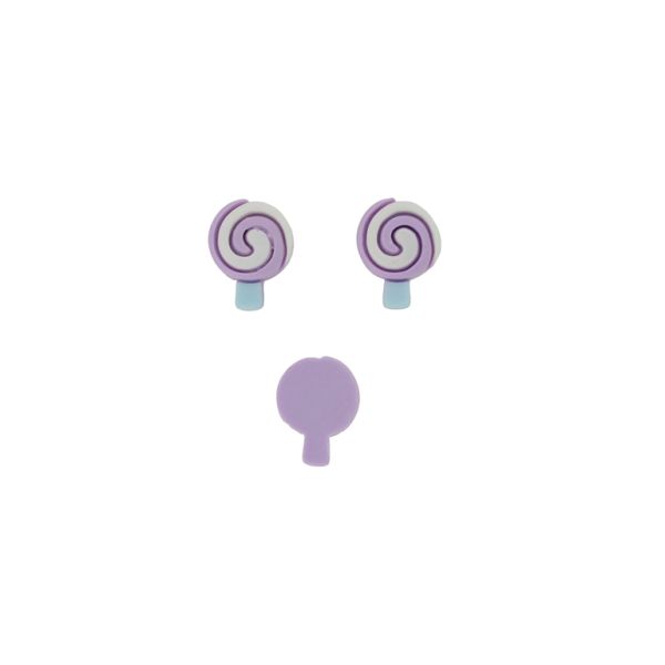 ПЛАСТМАСОВИ МЪНИСТА - РЕЗИН 3D - ЗА ЗАЛЕПВАНЕ - БЛИЗАЛКА ЗАХАРНА 10 - 15х23х6мм ЛИЛАВО СВ.-БЯЛО-СИНЬО СВ. - ПАКЕТ 30 бр. 