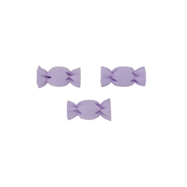 PLASTIC BEADS - RESIN 3D - FOR GLUING - CANDY 09 - 28x13x13mm PURPLE (LIGHT) - PACKAGE 30pcs. 