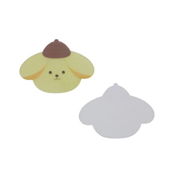 PLASTIC BEADS - RESIN 2D - FOR GLUING - DOG 26 - 52x38x2mm YELLOW (LIGHT)-YELLOW-BROWN (LIGHT) - PACKAGE 20pcs.