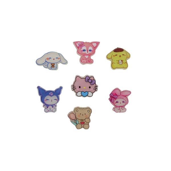 PLASTIC BEADS - RESIN 2D - FOR GLUING - MIX ANIMALS 04 - 22x20x3mm MIX - PACKAGE 30pcs.