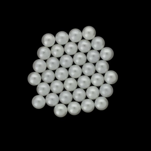 ADHESIVE BEADS - PLASTIC PEARLS - BALL 6mm WHITE 107 - PACKAGE 250g (2120pcs.)
