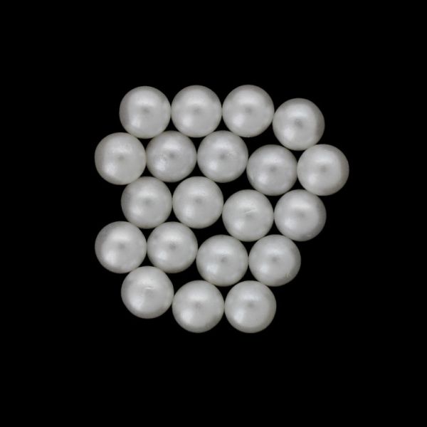 ADHESIVE BEADS - PLASTIC PEARLS - BALL 8mm WHITE 108 - PACKAGE 250g (920pcs.)