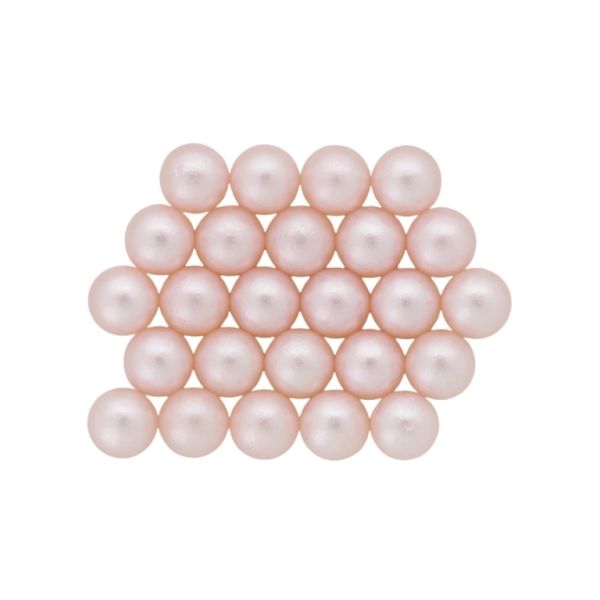 ADHESIVE BEADS - PLASTIC PEARLS - BALL 8mm PINK (LIGHT) 116 - 20g (75pcs.)