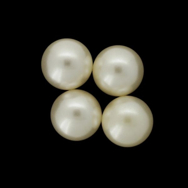 ADHESIVE BEADS - PLASTIC PEARLS - BALL 18mm ECRU 125 - PACKAGE 250g (85pcs.)