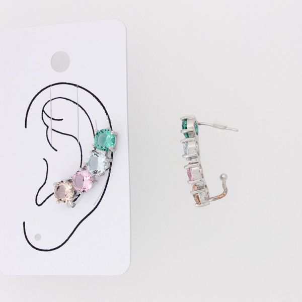 JEWELRY - EAR CUFF - RIGHT - ZIRCON Е876 - NICKEL-MIX - 1pc.