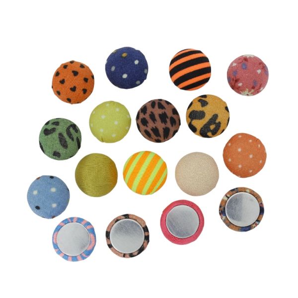 ADHESIVE BEADS - TEXTILE - HEMISPHERE MIX 138 - 15x8mm - MIX - PACKAGE 100pcs.