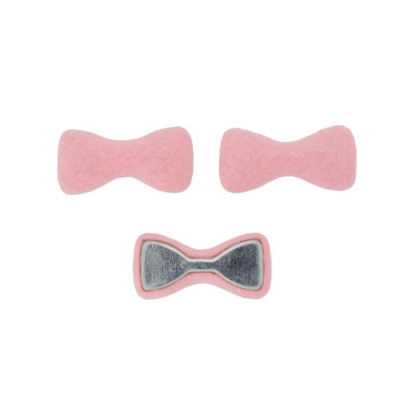 МЪНИСТА ЛЕПЯЩИ - ТЕКСТИЛНИ - ПАНДЕЛКА 300 33х16х6мм - ПОЛАР 01 - РОЗОВО - ПАКЕТ 50 бр.