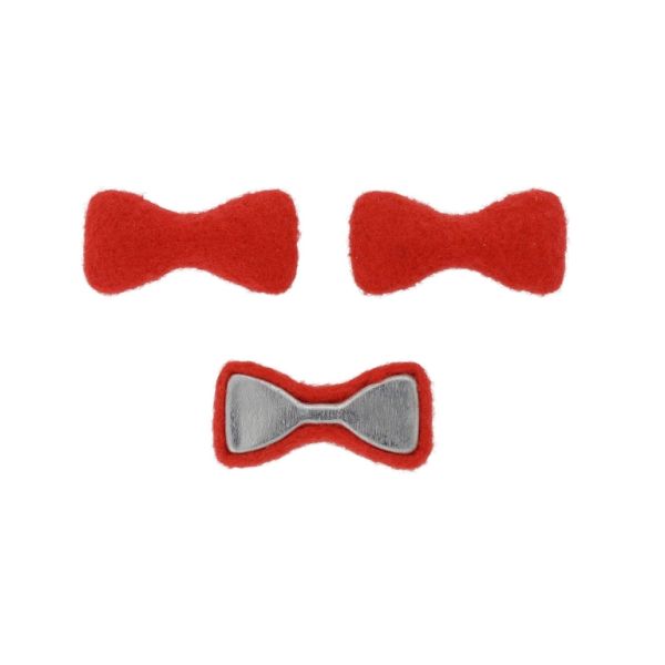 МЪНИСТА ЛЕПЯЩИ - ТЕКСТИЛНИ - ПАНДЕЛКА 306 33х16х6мм - ПОЛАР 01 - ЧЕРВЕНО СВ. - ПАКЕТ 50 бр.