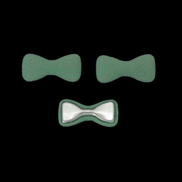 МЪНИСТА ЛЕПЯЩИ - ТЕКСТИЛНИ - ПАНДЕЛКА 312 33х16х6мм - ЖОРЖЕТ 01 - СИНЬО СВ. - 5 бр.