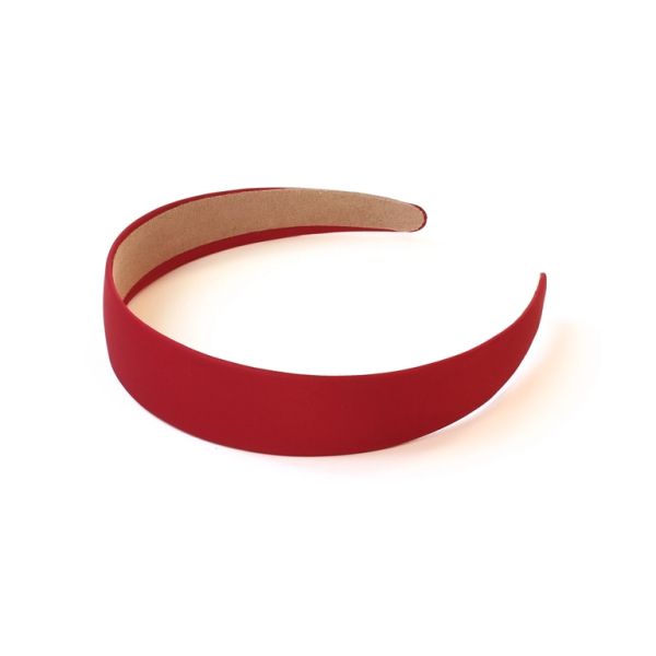 ELEMENTS - HEADBAND - PLASTIC AND SATIN - 130x140x29mm RED (DARK) - 1pc.