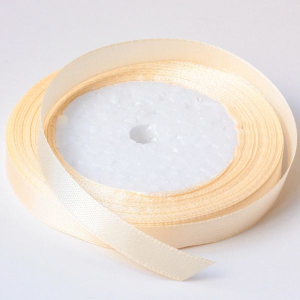 SATIN RIBBON 1.0cm - ECRU 106 - 25yards(22m)