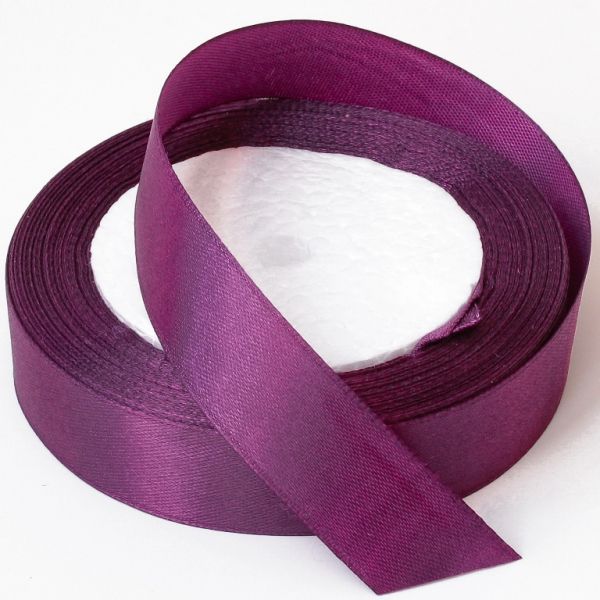 SATIN RIBBON 2.0cm - PURPLE (DARK) 143А - 25yards(22m)