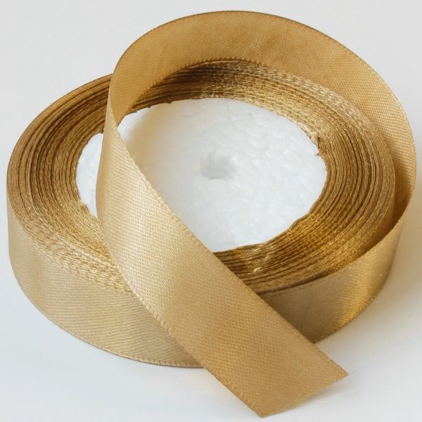 SATIN RIBBON 2.0cm - CHAMPAGNE (DARK) 118 - 25yards(22m)