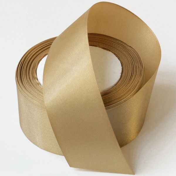 SATIN RIBBON 4.0cm - CHAMPAGNE (DARK) 118 - PACKAGE 5x25yards(22m)