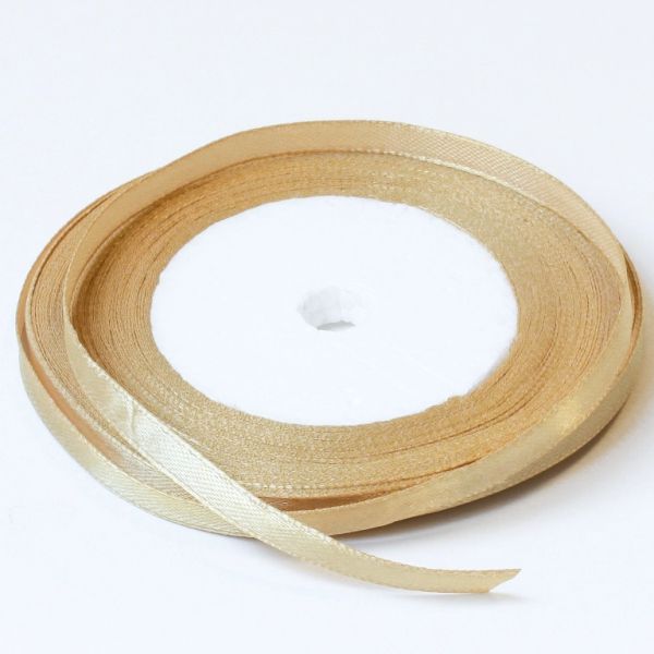 SATIN RIBBON 0.6cm - CHAMPAGNE 078 - PACKAGE 10x25yards(22m)