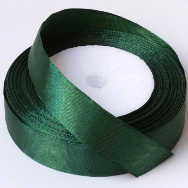 SATIN RIBBON 2.0cm - GREEN (DARK) 073 - 25yards(22m)