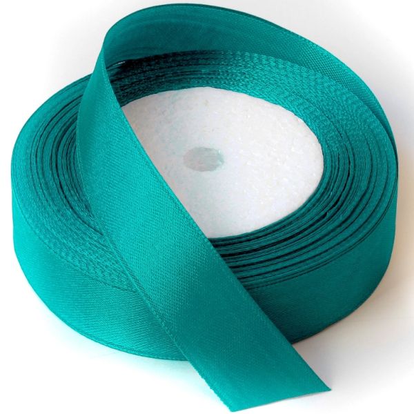 SATIN RIBBON 2.0cm - TURQUOISE BLUE (DARK) 180 - 25yards(22m)