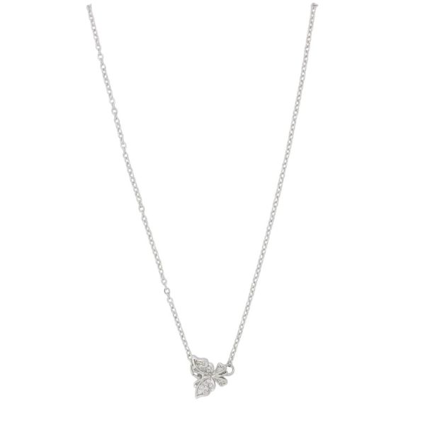 БИЖУТЕРИЯ - КОЛИЕ - МЕСИНГ И ЦИРКОН - ПЕПЕРУДА К189 - 1.1х1.1см НИКЕЛ И БЯЛО - ПАКЕТ 6 бр.