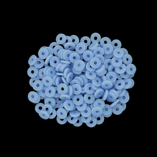 МЪНИСТА ОТ ПОЛИМЕРНА ГЛИНА ФИМО - ШАЙБА 01 - 6мм - СИНЬО 024 - 25 гр. (575 бр.) Отвор-2.0мм