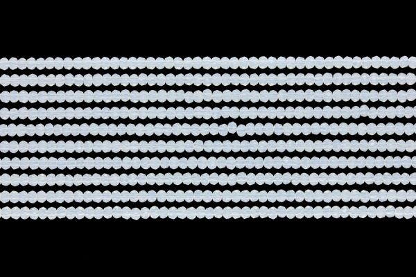GLASS BEADS - FACETED RONDELLE CRYSTALS - 2.5x2mm - MILKY - TRANSPARENT 036 - STRING (166pcs.) Hole-0.8mm