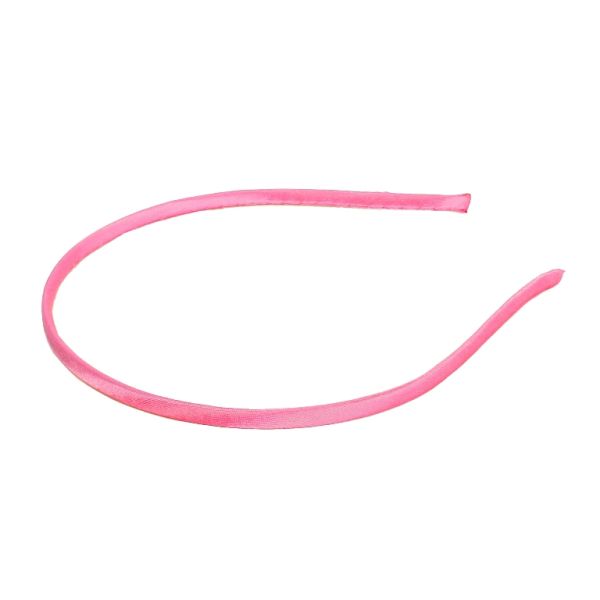 METAL ELEMENTS - HEADBAND - METAL AND SATIN 2 - 120x150x5мм PINK (DARK) 014 - 1pc.