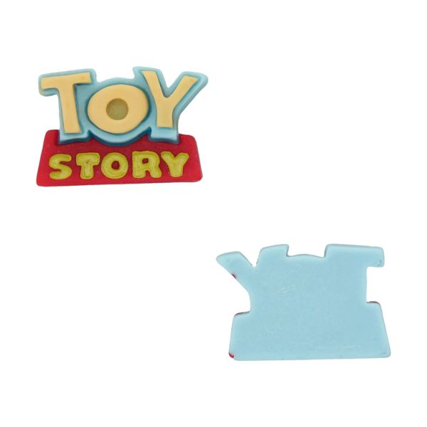 ПЛАСТМАСОВИ МЪНИСТА - РЕЗИН 3D - ЗА ЗАЛЕПВАНЕ - НАДПИС TOY STORY 01 - 25х17х6мм СИНЬО-ЖЪЛТО-ЧЕРВЕНО - ПАКЕТ 30 бр.