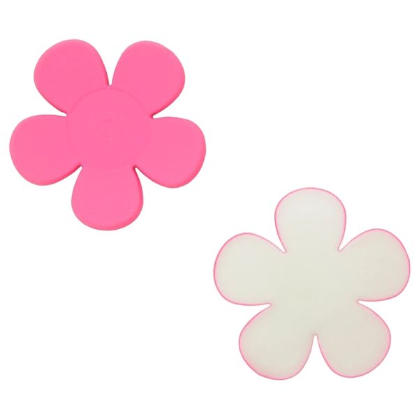 PLASTIC BEADS - RESIN 3D - FOR GLUING - FLOWER 33 - 43x5mm CYCLAMEN - PACKAGE 30pcs.