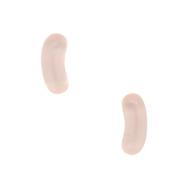 PLASTIC BEADS - RESIN 3D - FOR GLUING - CANDY 16 JELLY BEAN TRANSPARENT - 22x9mm PEACH (LIGHT) - PACKAGE 50pcs.