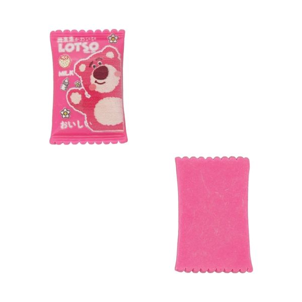 PLASTIC BEADS - RESIN 3D - FOR GLUING - CANDY 17 BEAR - 17x26x6mm PINK (DARK)-WHITE-GREEN - PACKAGE 30pcs.
