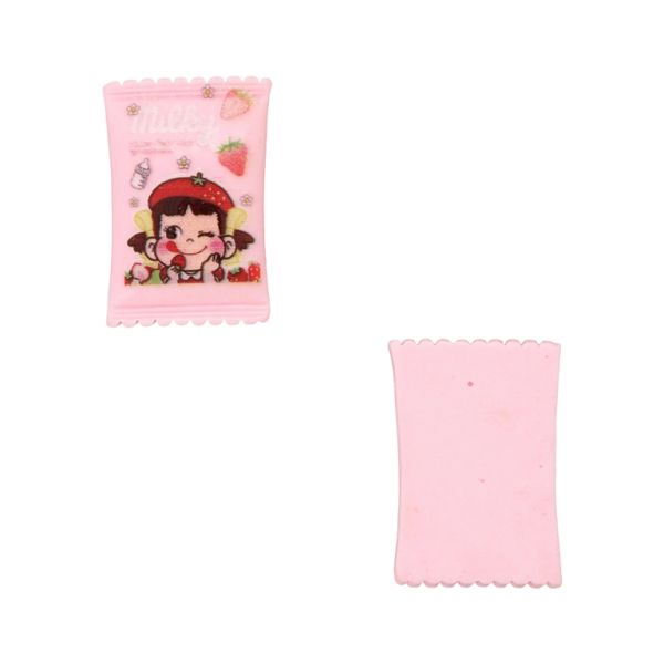 PLASTIC BEADS - RESIN 3D - FOR GLUING - CANDY 18 GIRL - 18x25x6mm PINK (LIGHT)-RED-BROWN - PACKAGE 30pcs.