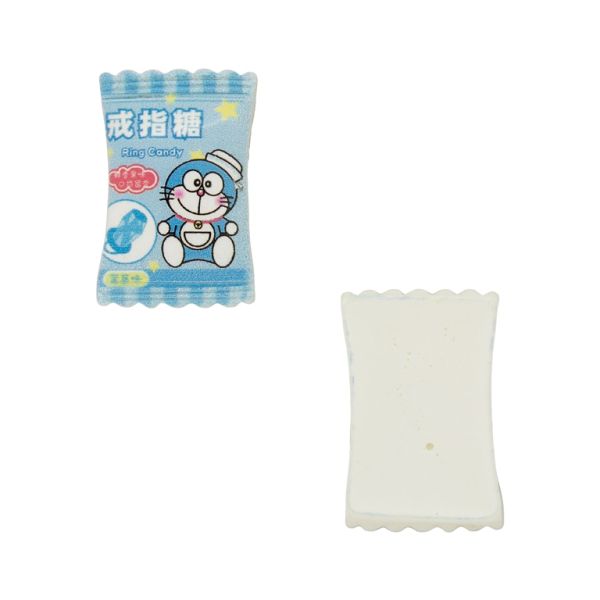 PLASTIC BEADS - RESIN 3D - FOR GLUING - CANDY 19 CAT - 18x27x6mm BLUE (LIGHT)-WHITE-RED - PACKAGE 30pcs.