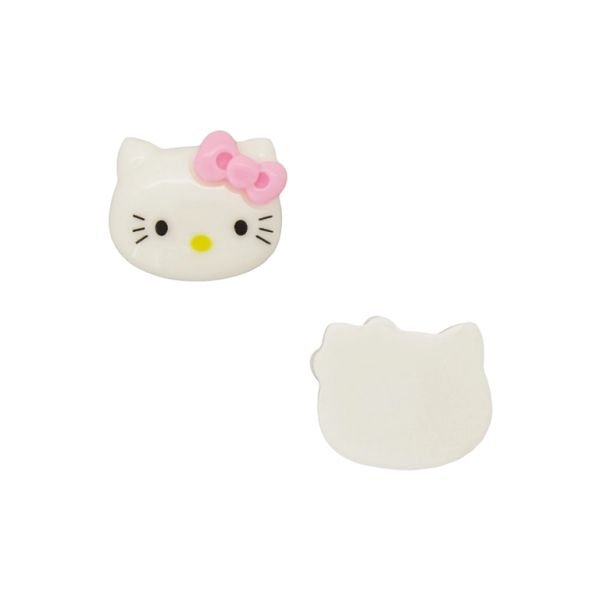 ПЛАСТМАСОВИ МЪНИСТА - РЕЗИН 3D - ЗА ЗАЛЕПВАНЕ - КИТИ 17 - 20х17х6мм БЯЛО-РОЗОВО-ЧЕРНО - ПАКЕТ 30 бр.