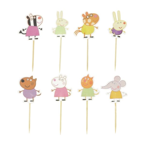 MATERIALS FOR CRAFT AND DECORATION - TOPPER FROM CARTON - ANIMAL MIX 01 - MIX - 24pcs.