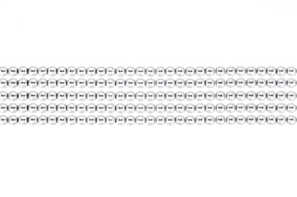 NATURAL STONE BEADS - HEMATITE SILVER - 4mm - PACKAGE (5x94pcs.) Hole-0.8mm