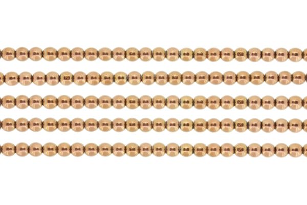 МЪНИСТА ОТ ЕСТЕСТВЕНИ КАМЪНИ - ХЕМАТИТ КАФЯВ - 6мм - ПАКЕТ (5х64 бр.) Отвор-1.6мм