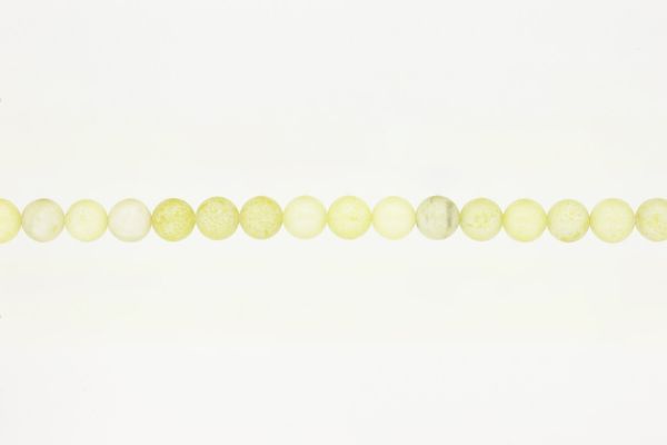 NATURAL STONE BEADS - JADE - 8mm - STRING (48pcs.) Hole-1.6mm