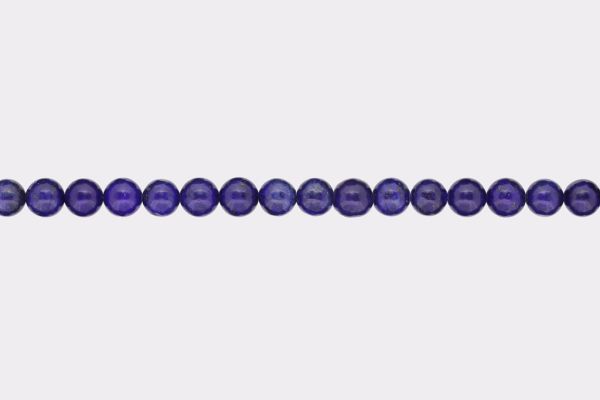 NATURAL STONE BEADS - LAZURITE BLUE - 8mm - STRING (46pcs.) Hole-1.6mm