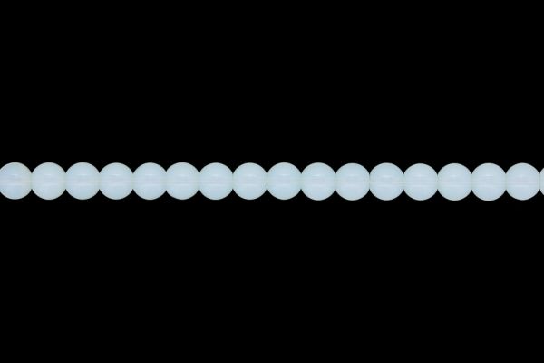NATURAL STONE BEADS - MOONSTONE - 8mm - STRING (48pcs.) Hole-1.6mm