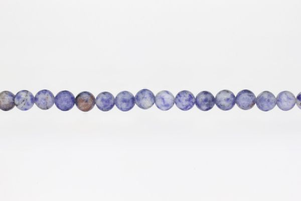 NATURAL STONE BEADS - SODALITE - 8mm - STRING (48pcs.) Hole-1.6mm
