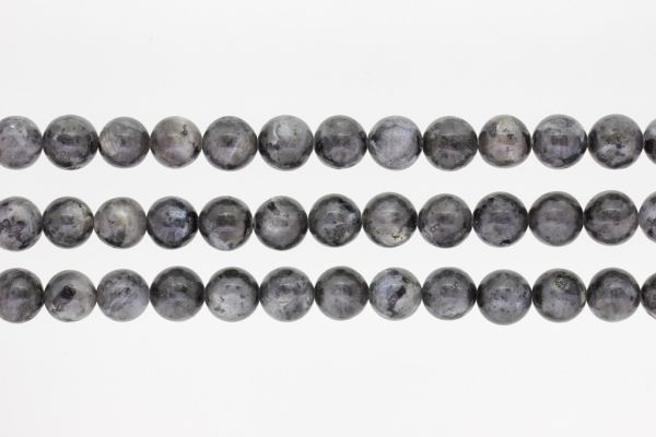 NATURAL STONE BEADS - LABRADORITE - 10mm - PACKAGE (3x38pcs.) Hole-1.8mm